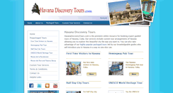 Desktop Screenshot of havanadiscoverytours.com